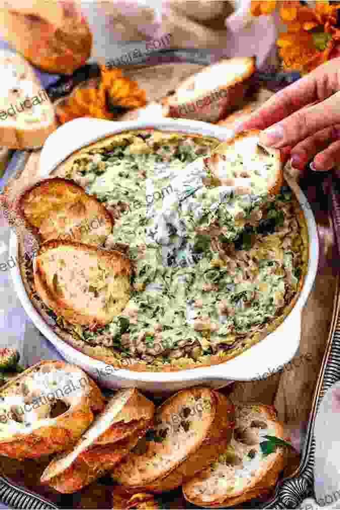 A Creamy And Cheesy Vegan Spinach Artichoke Dip Served In A Bread Bowl With Tortilla Chips The Chubby Vegetarian: 100 Inspired Vegetable Recipes For The Modern Table