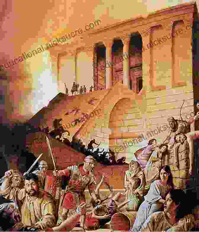 A Depiction Of The Roman Army Destroying The Second Temple And The City Of Jerusalem During The Jewish Roman War Under Jerusalem: The Buried History Of The World S Most Contested City