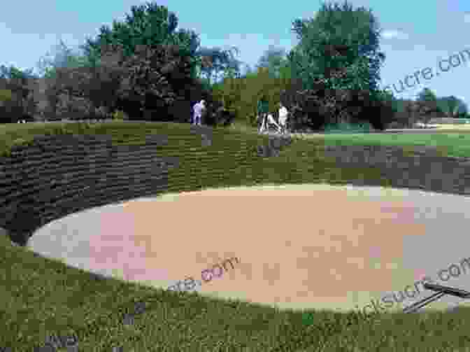 A Large Bunker With A Steep Face And Raked Sand. The Anatomy Of A Golf Course: The Art Of Golf Architecture
