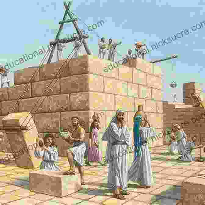 A Representation Of The Jewish People Returning From Exile And Rebuilding The Second Temple In Jerusalem Under Jerusalem: The Buried History Of The World S Most Contested City