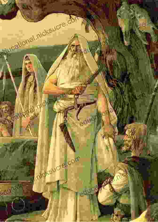 Cailin Conversing With The Wise Druids, Surrounded By Ancient Celtic Artifacts Celtika (The Merlin Codex 1)